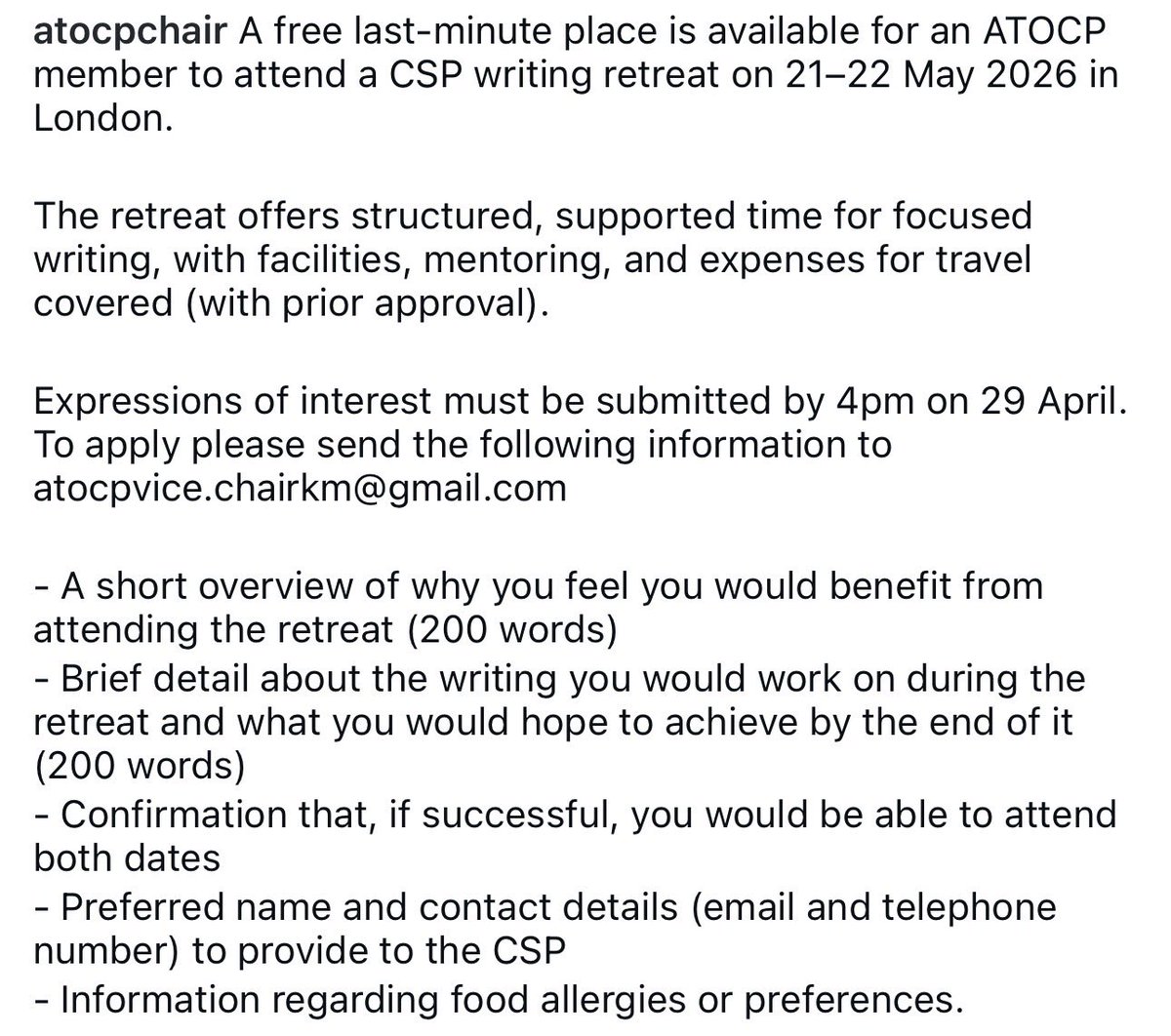 PhysioATOCP's tweet image. #physio #csp #writingretreat #research