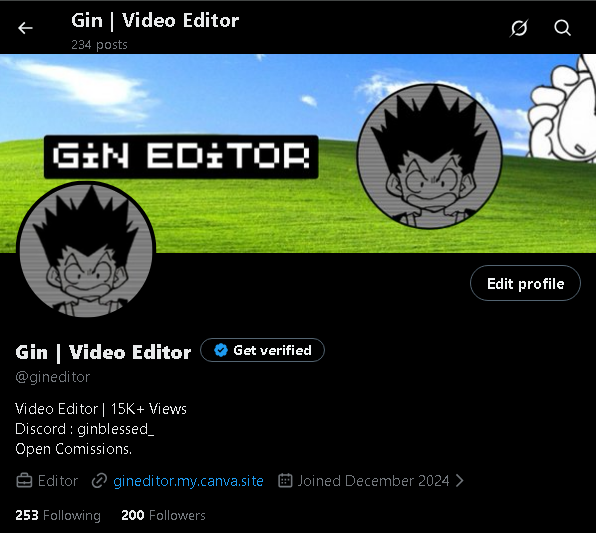 Gin | Video Editor (Open Comissions) tweet media