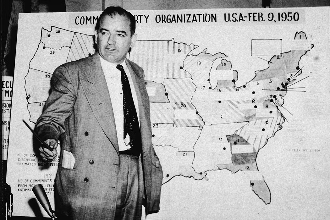 Joseph McCarthy was correct about everything, he just understated the problem

If you want evidence of the amount of communist rot in the American governmental apparatus, just read Background to Betrayal and see how the OSS/CIA was aiding Ho Chi Minh and the Communists even as