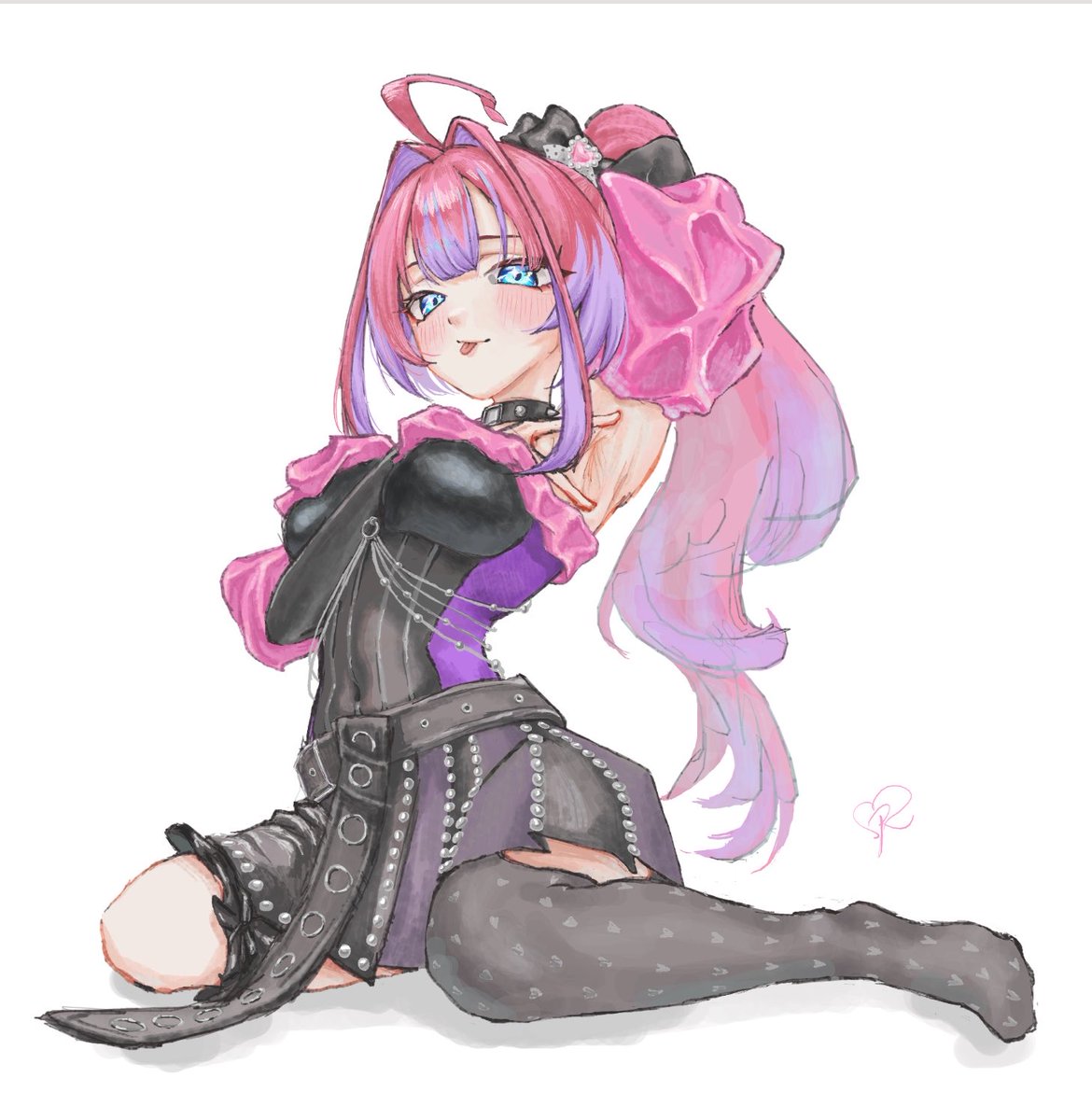 #ホロライブメンバー一人ずつ描けば上手くなる説 
42/80  綺々羅々ヴィヴィ
#ヴィヴィメイク　#ホロライブ　#FLOWGLOW