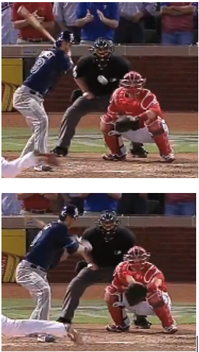 BGold19's tweet photo. I'm genuinely curious how this would look in ABS. Looks terrible on live video. But was this just a shitty frame job on a pitch with a ton of downward movement? https://t.co/pV11GwtvEp