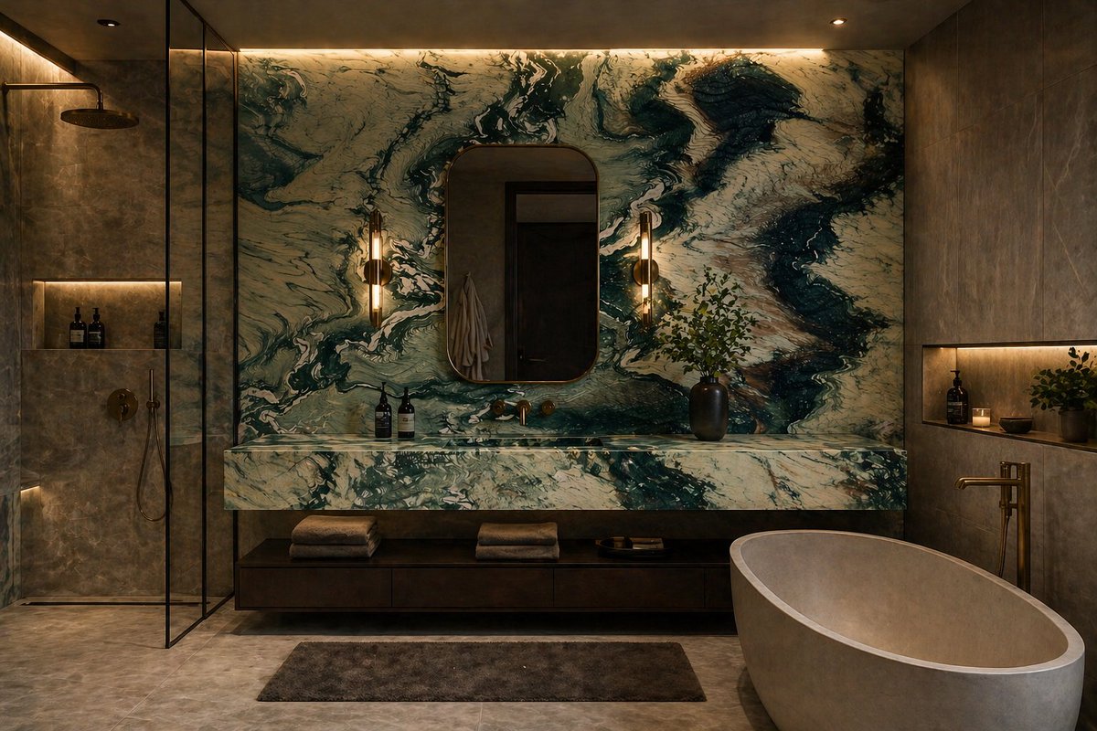 LackstoneTX's tweet image. Cipollino Ondulato Quartzite 🌿✨

2cm polished Cipollino Ondulato Quartzite brings bold movement, rich green tones, and elegant ivory veining — a true natural statement for high-end interiors.

DM for pricing, photos &amp;amp; reservations 📩

#Quartzite #LuxuryDesign #InteriorDesign