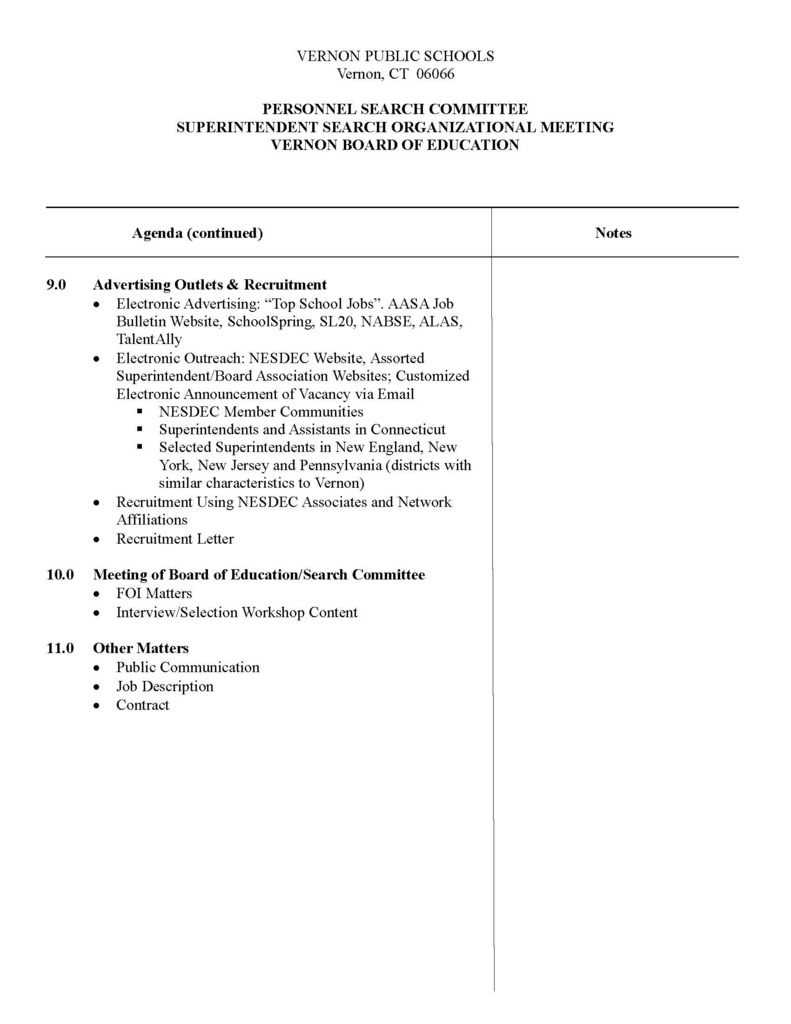 The BOE Personnel Search Committee Meeting will take place on Monday, April 27, 2026.