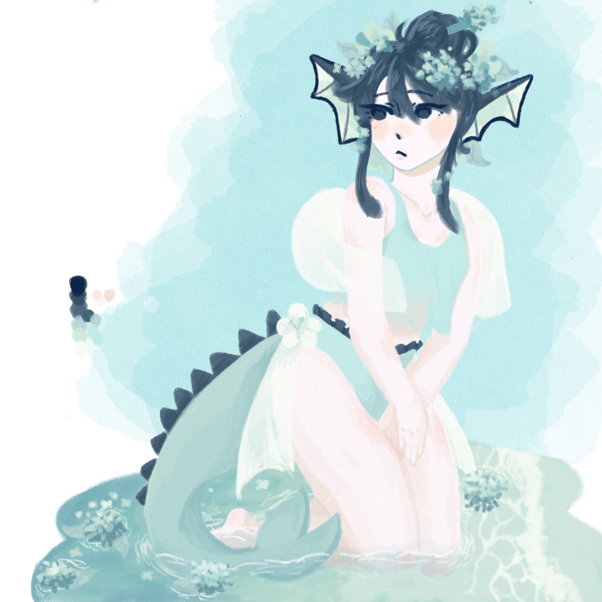 seabunns_'s tweet image. Vaporeon &amp;lt;333

#Pokémon #rkgk