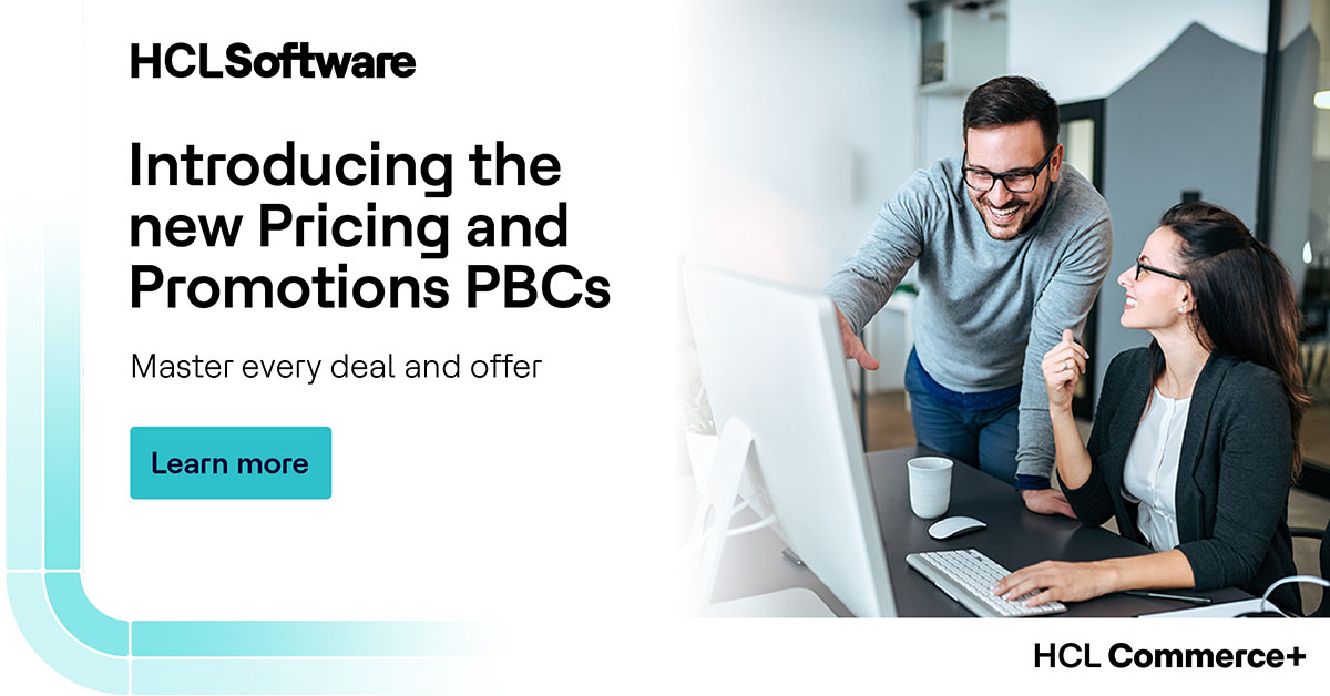 HCLCommerce's tweet photo. Our Pricing and Promotions PBCs are here to help you automate high-frequency offers &amp; drive real-time conversion without the usual headache. 

Learn more: https://t.co/fdSePEF9lT
#HCLSoftware #HCLCommerceplus https://t.co/rjqx6Le96F
