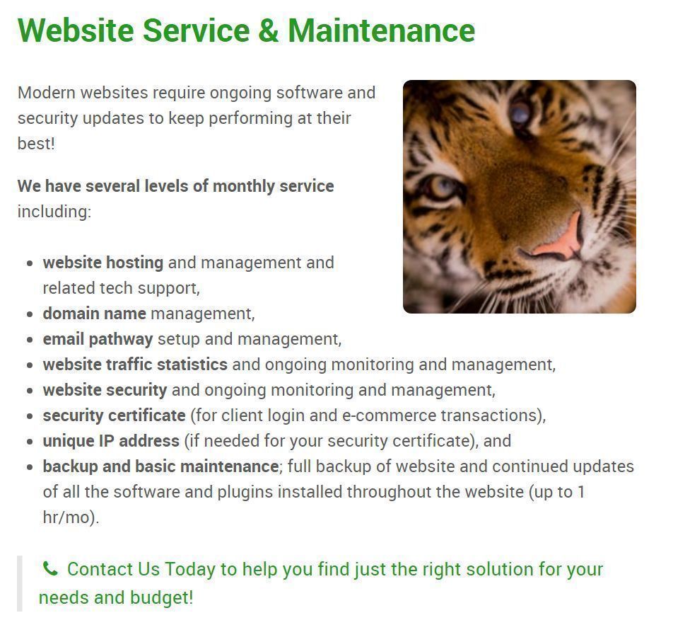 cjgilbertwebpro's tweet image. Modern websites require ongoing software and security updates to keep performing at their best!
We have several levels of monthly service including the needed backups and software updates your website needs!
buff.ly/VQunveo 
#smallbusiness #businesstips #business101