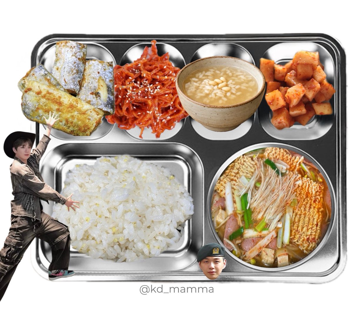 〔 2026년 4월 24일 중식 〕 
밥
부대찌개
갈치순살튀김
진미채고추장조림
식혜
깍두기
   ᑎ__ᑎ      ᐱ__ᐱ     ᕱ__ᕱ
   (˶.•o•˶)    ( .•ω• )    ( .•⤚• )
ଘ(ა       )    (ა🐟૮)｡   (      ٩)੭