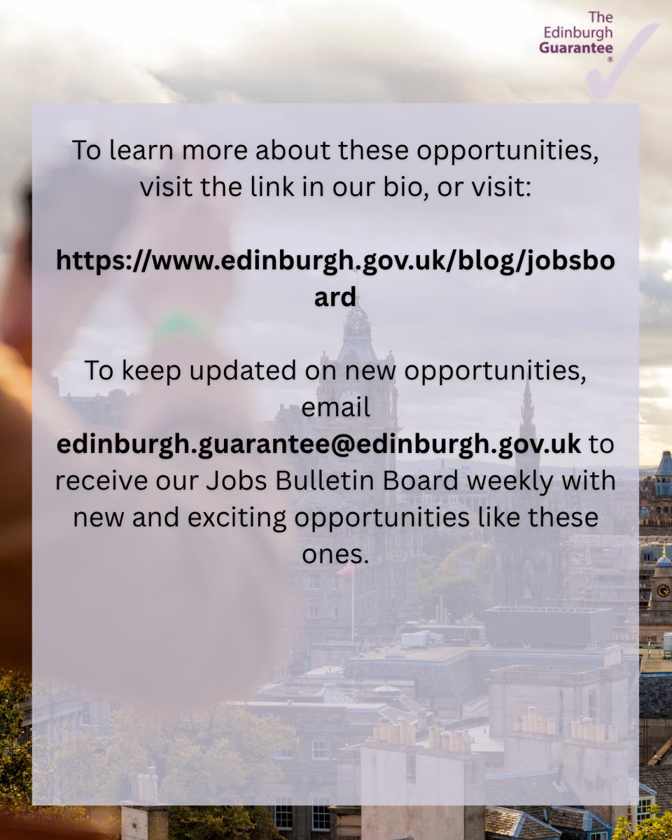edinguarantee's tweet image. Read our 📸snapshot📸 of some brand new jobs that have been added to our jobs board! 

For more information, visit:

edinburghguarantee.org/jobs-boards

#EdinburghGuarantee #JobOpportunities #EdinburghJobs
