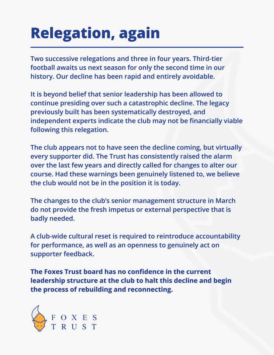 Foxes Trust tweet media
