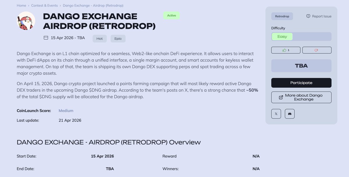 UPD: We’ve released a full Dango project review and retrodrop guide on ...