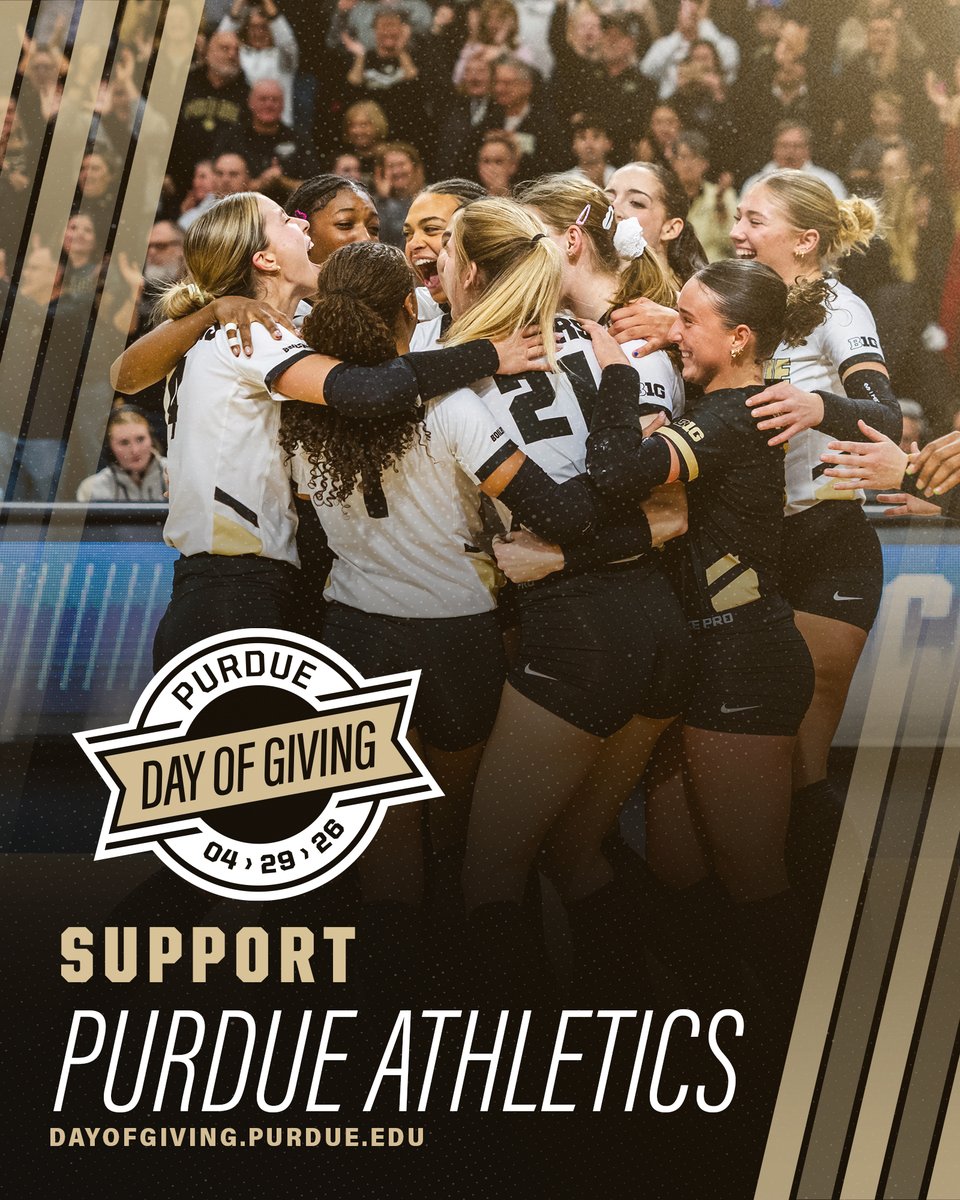 PurdueVB's tweet photo. Mark your calendars, Boilers!

#PurdueDayofGiving is next Wednesday, April 29. 🚂⬆️ https://t.co/xSXxHu4hHn