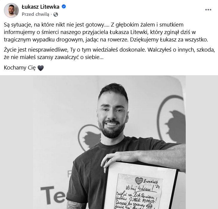 Patrzę i nie wierzę... To był jeden z bardzo, bardzo, naprawdę BARDZO niewielu normalnych lewicowców. Poglądowo nie zgadzałem się z nim w bardzo wielu kwestiach, a mimo tego nie umiałem go nie szanować. Za determinację, za odwagę, za energię w działaniu, za pomaganie ludziom, a