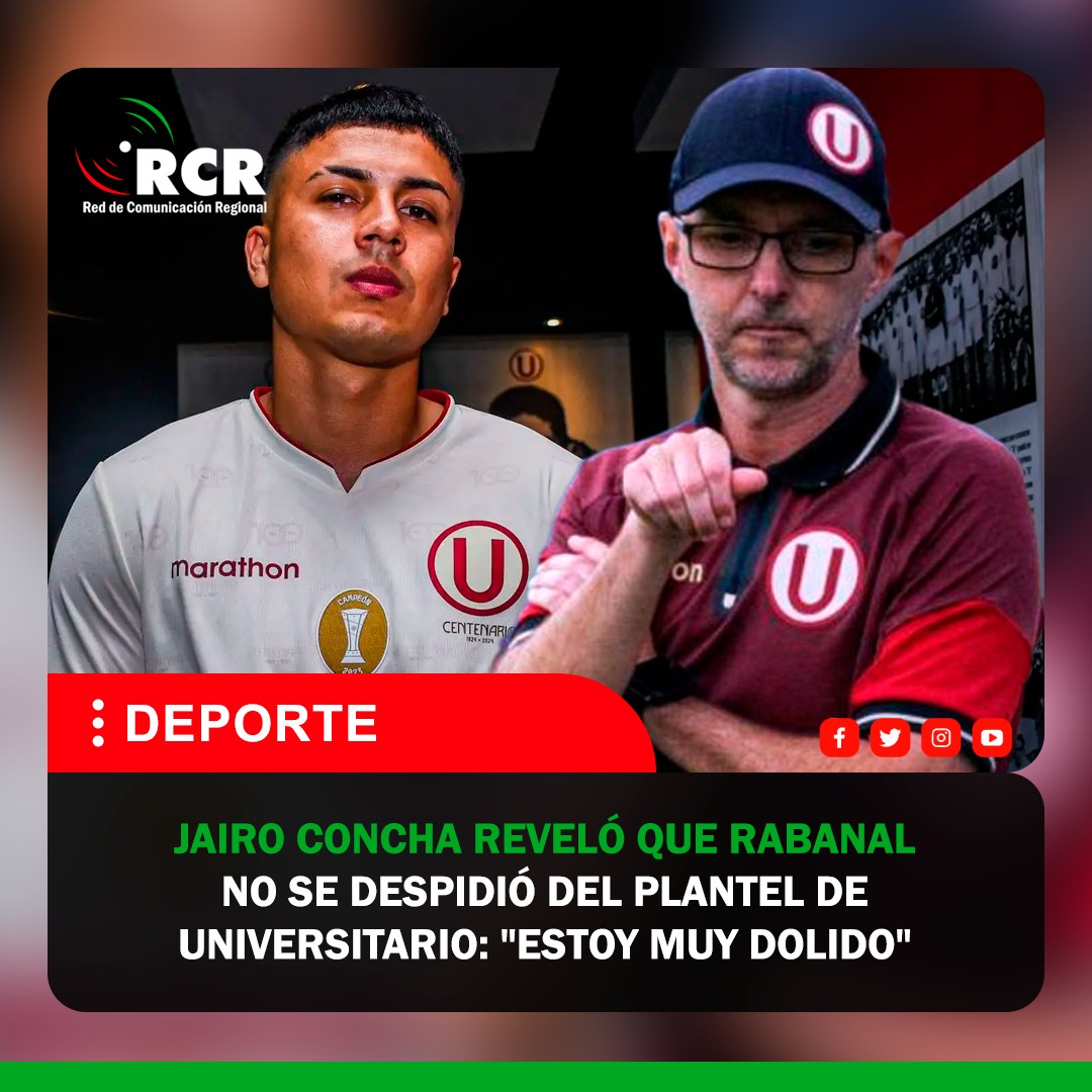 rcrperu's tweet image. 🔴#DEPORTE | Universitario goleó 4-1 a Deportivo Garcilaso en el Estadio Monumental y se mantiene en la pelea por la punta del Torneo Apertura 2026. Tras el partido, el volante Jairo Concha reveló que el exentrenador Javier Rabanal no se despidió del plantel antes de su salida.