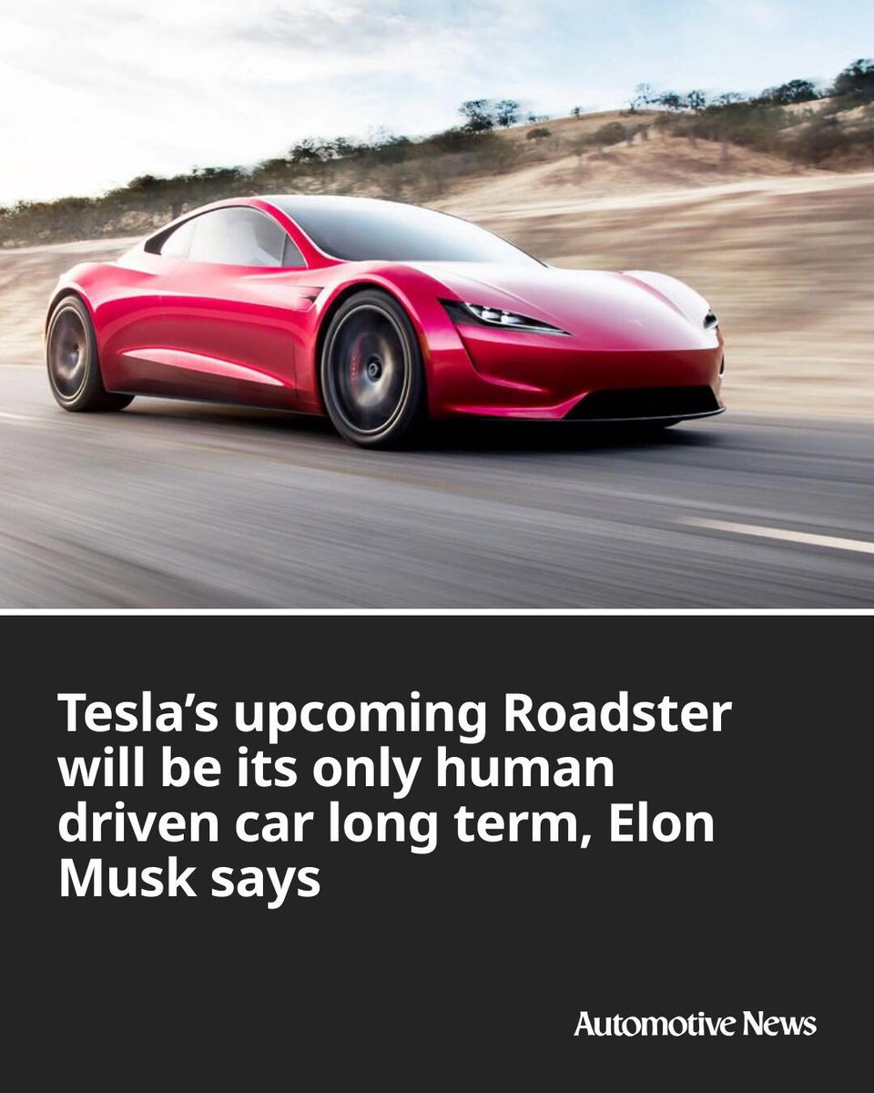 Automotive_News's tweet image. Tesla is moving toward a fully autonomous lineup through software upgrades to current models and the coming launch of its Cybercab robotaxi, which has started production.

#Tesla #TeslaRoadster #ElonMusk #automotive #autoindustry