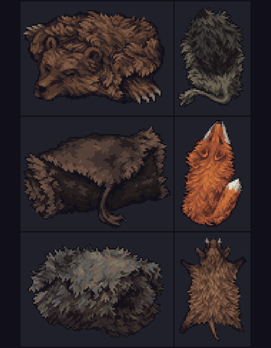 Stoneshard's tweet image. Hunters of Aldor, which is the toughest quarry: the mighty troll, the sudden boar, the elusive fox?
Or something else entirely? 🐺
#hunting #medieval #pixelart #gamedev #indiedev #indiegame #ドット絵 #像素艺术 #픽셀아트