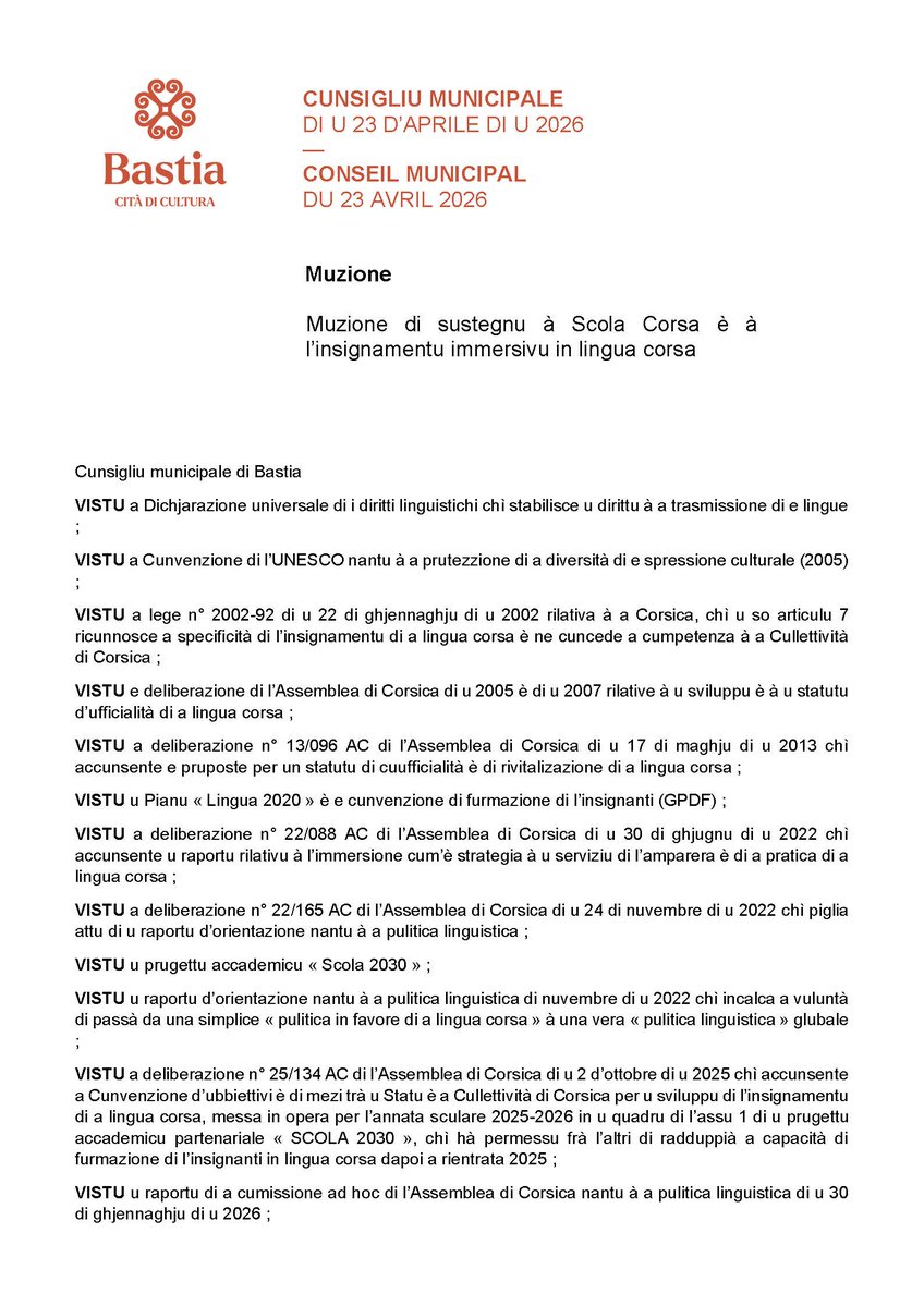 Cità di Bastia tweet media