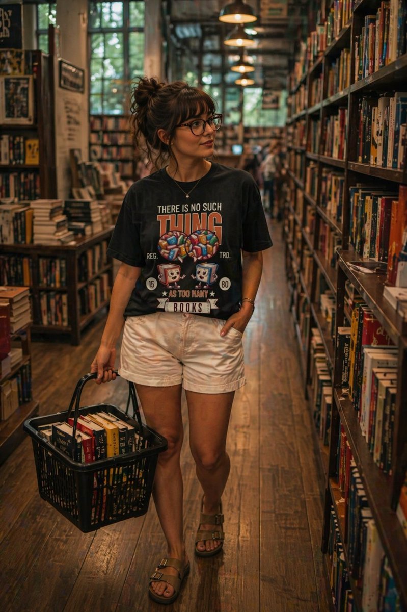 itsdiscove45732's tweet image. “Too many books” isn’t a real problem.

redbubble.com/i/t-shirt/Ther…

#book #bookish #library