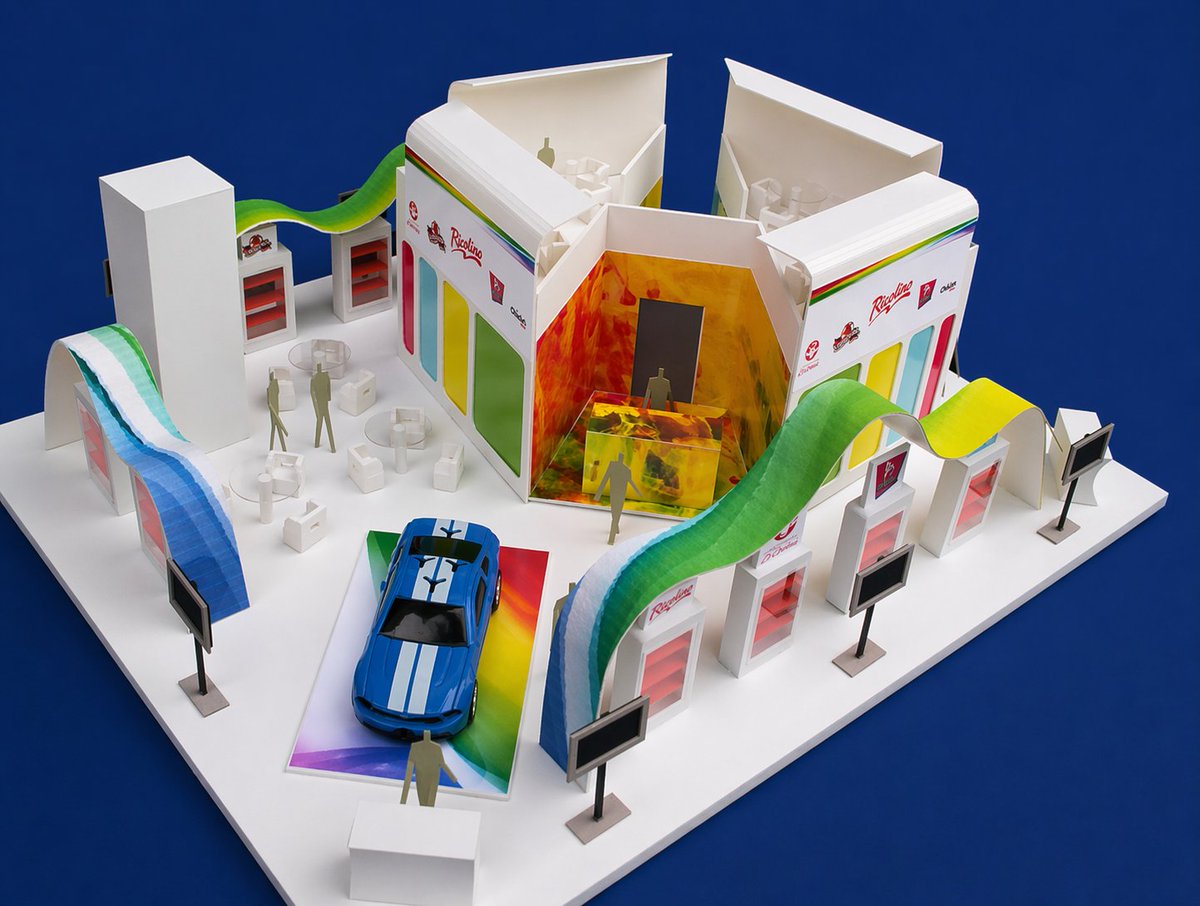 crearqs's tweet image. #maquetas #archimodel #maqueta de detalle para presentación de proyecto de stand para exposición de alimentos.