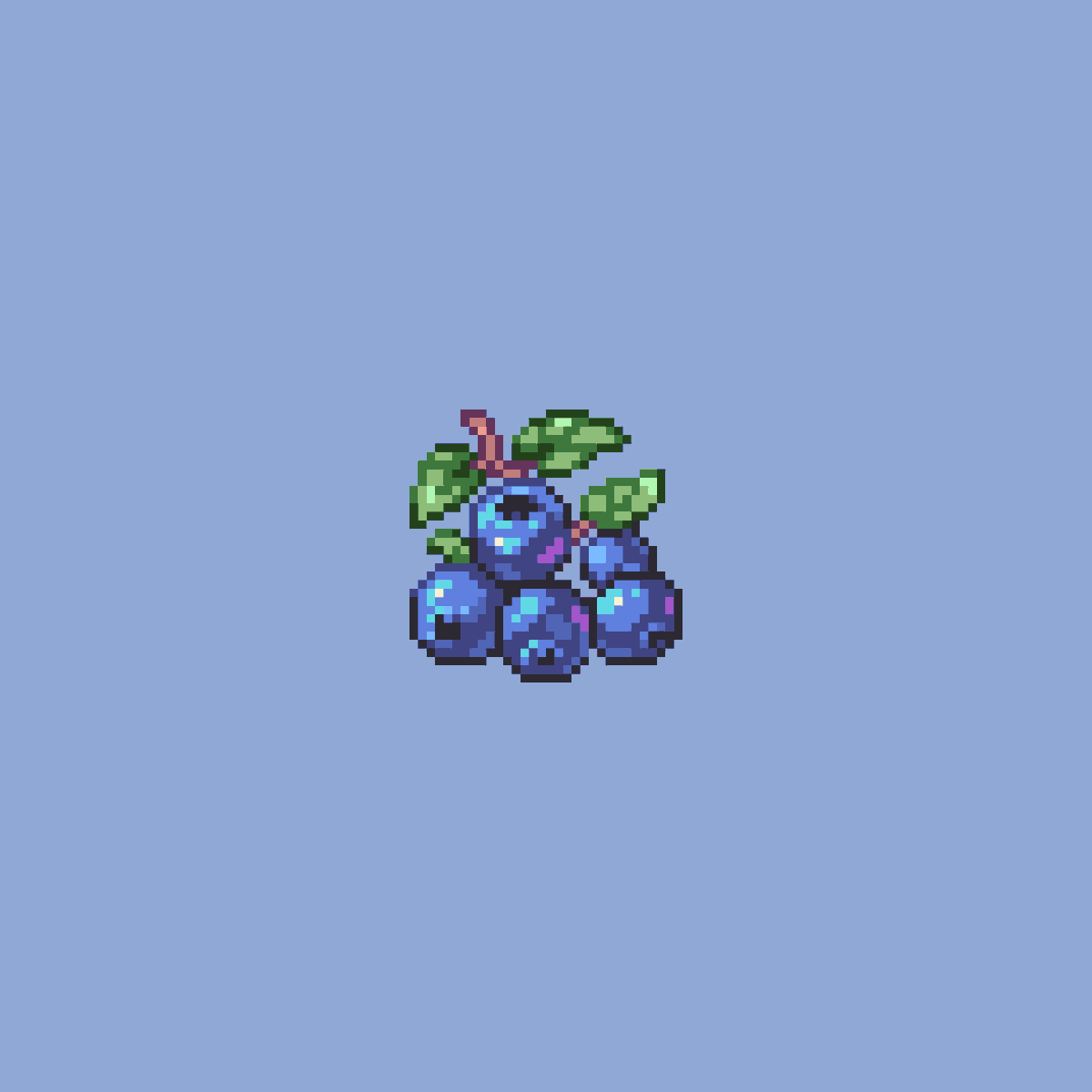 PixelArtJourney's tweet image. Blueberry #pixelart
