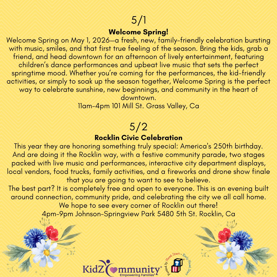 _KidzCommunity's tweet photo. 📷Happy Monday📷
Here are this weeks #CommunityHappenings around our areas! https://t.co/xh5X9XzXwq