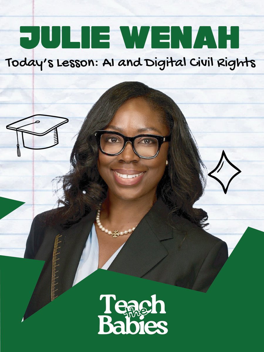 MrDavidJohns's tweet photo. Saying this technology hasn't impacted you is like saying you don't do politics. Politics impacts everything, soon AI may too. 

@JulieMixtape @digi_civ_rights is teaching class. Are you in it?

🎧 Spotify: https://t.co/0N3DjtcT9b

#TeachTheBabies #DigitalCivilRights https://t.co/7n67rkDY96