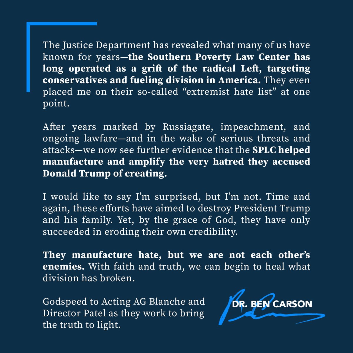 Ben & Candy Carson tweet media