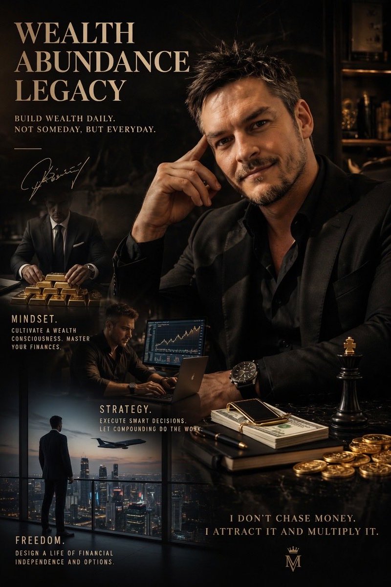 merlichicago's tweet image. Discipline today builds the wealth of tomorrow.  
Not someday — but every single day.  

Mindset. Strategy. Freedom.  

I don’t chase money.  
I attract it and multiply it. 💰

#WealthMindset"