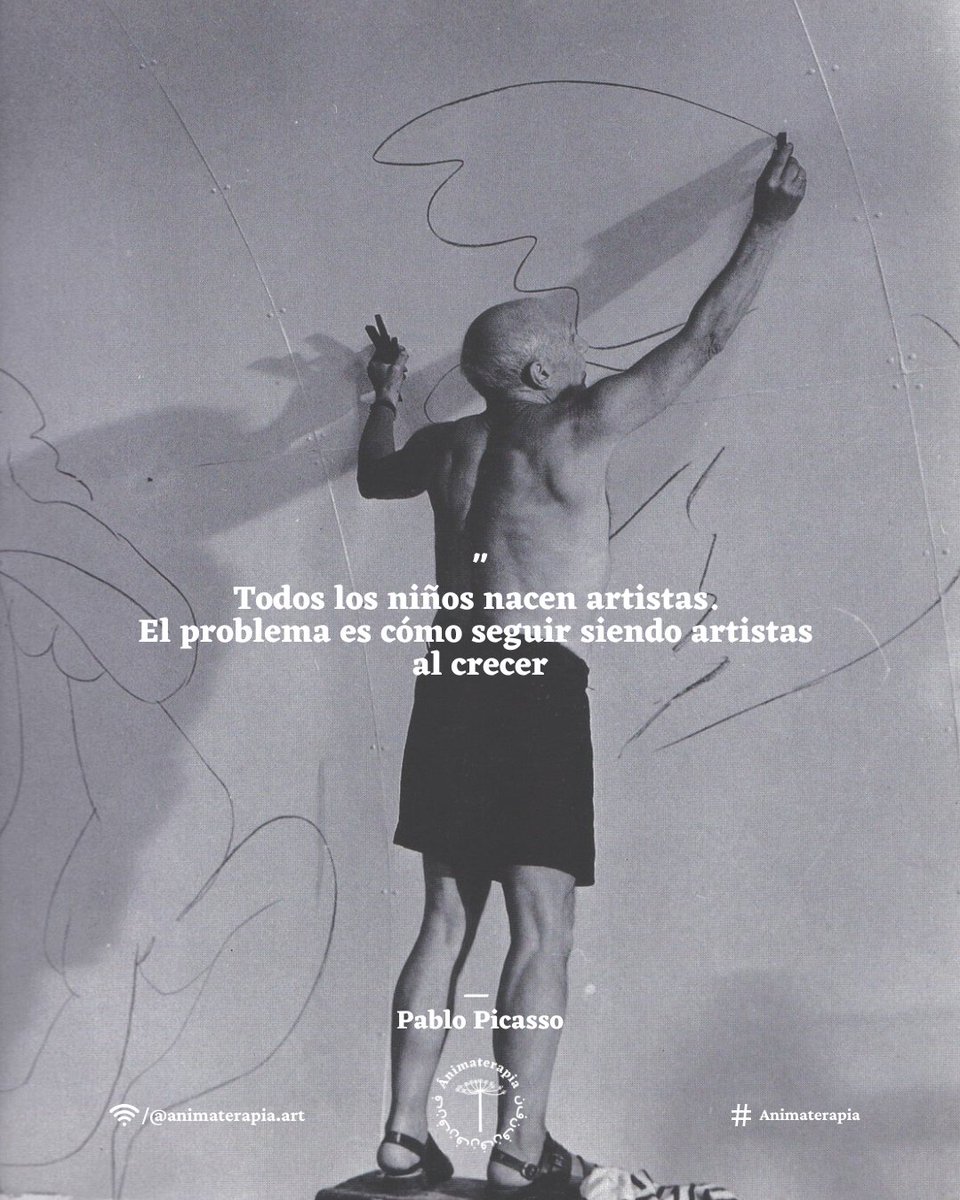 animaterapiaart's tweet image. 🌿 #Frase | “Todos los niños nacen artistas. El problema es cómo seguir siendo artistas al crecer”
— Pablo Picasso
ㅤ
#Animaterapia #Picasso #Arte #Niños