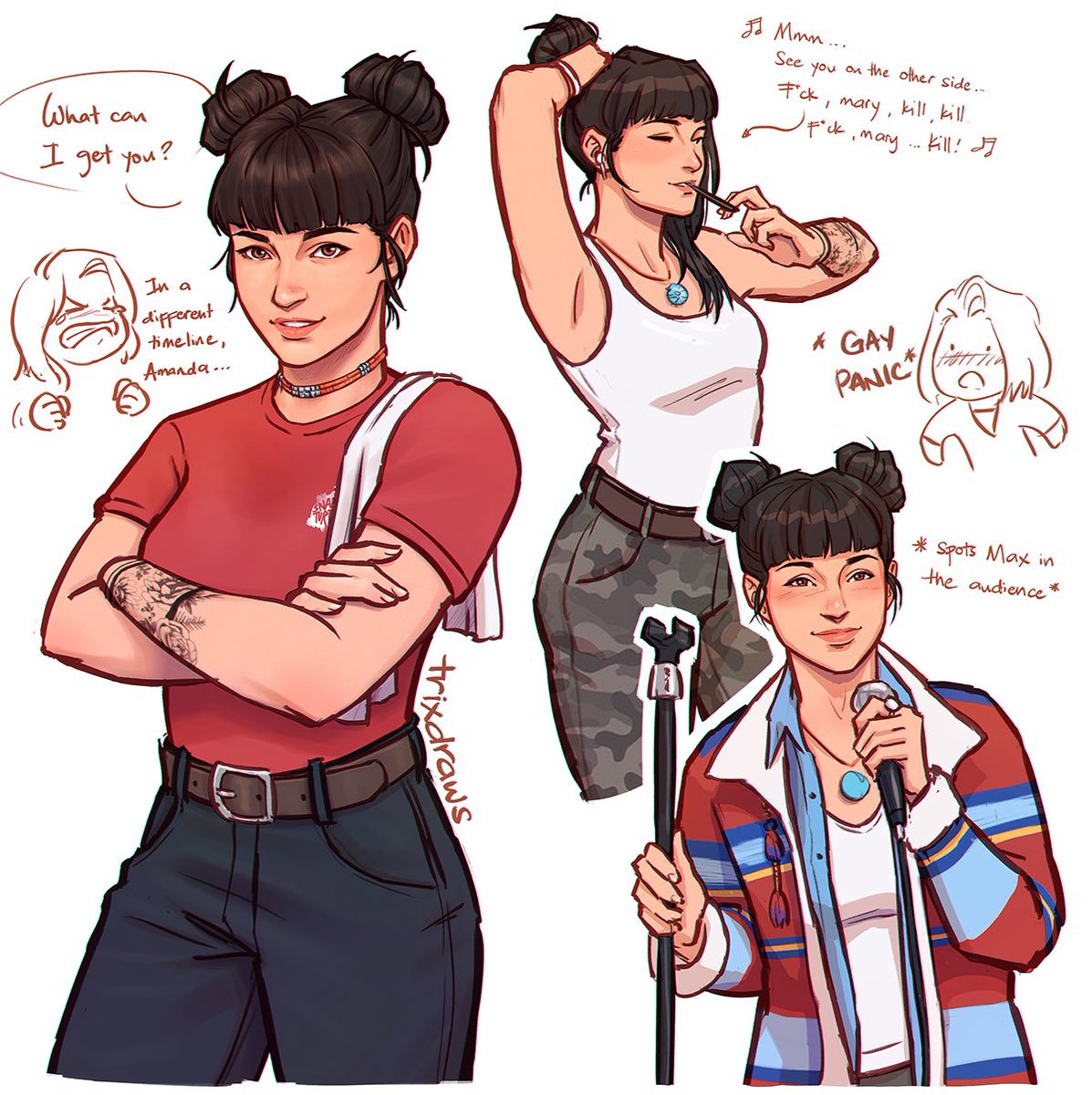 It's Lesbian Visibility Week and I absolutely had to draw HER.

I LOVE AMANDA SO MUCH.

#LifeIsStrange #AmandaThomas