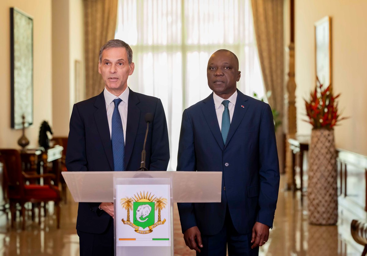 abidjan_net's tweet image. #Politique - Alassane Ouattara reçoit le PDG du Groupe CMA CGM
Le Président de la République,  Alassane Ouattara s’est entretenu avec le Président - Directeur Général du Groupe CMA-CGM, M. Rodolphe Saadé ce jeudi 23 avril 2026.