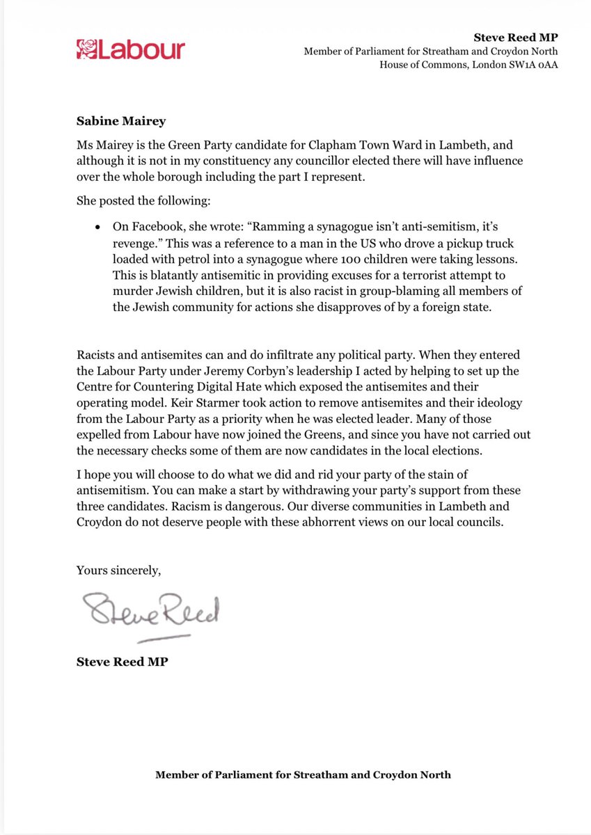 Steve Reed tweet media