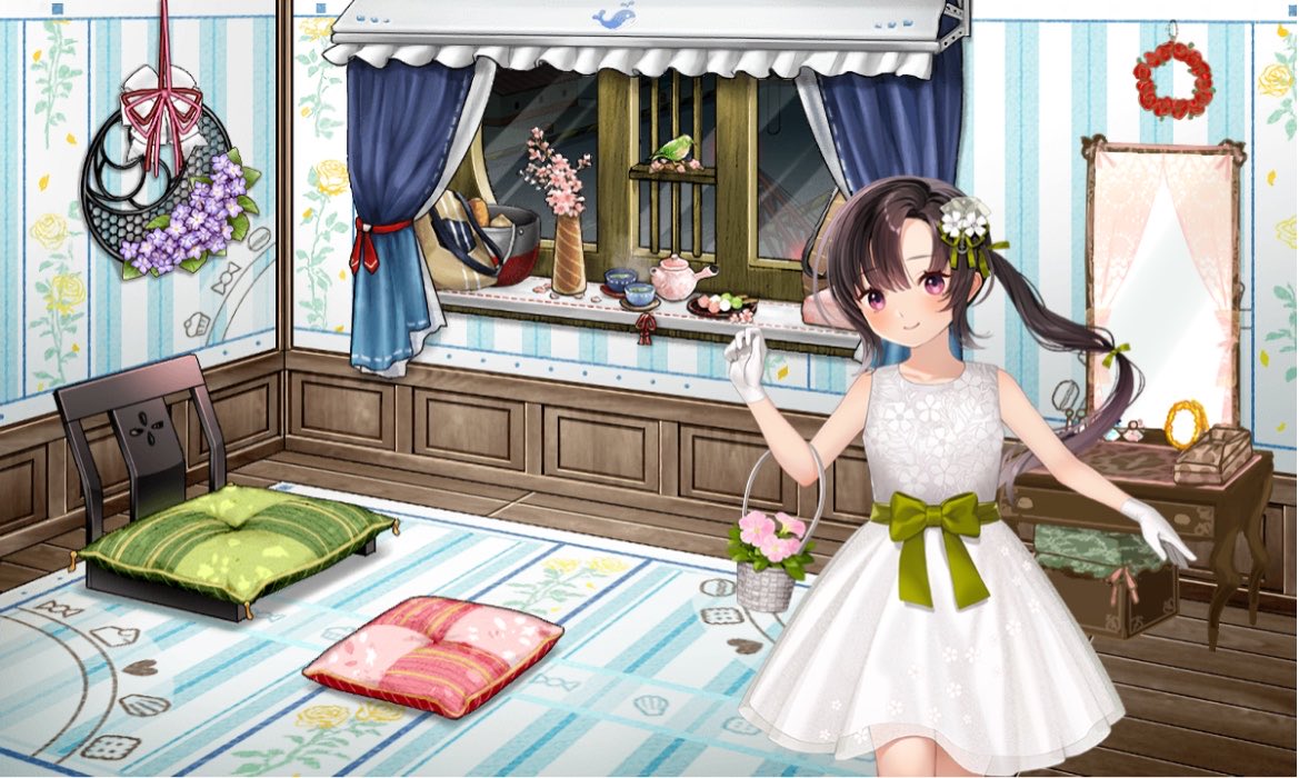 艦これメンテ明け待ちで、ちょっと夜更かし☺️
開いたら可愛すぎる野埼ちゃんがお出迎えしてくれました😭ワンピース似合ってるね可愛いねえ😭✨