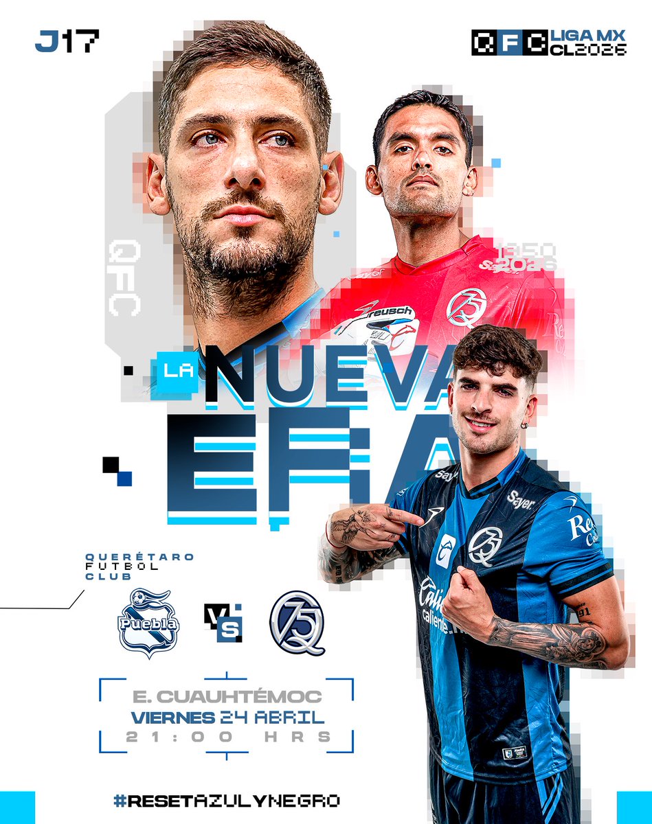 Último partido del torneo. 🐓

¡Cerramos en Puebla con todo! 👊

#ResetAzulyNegro