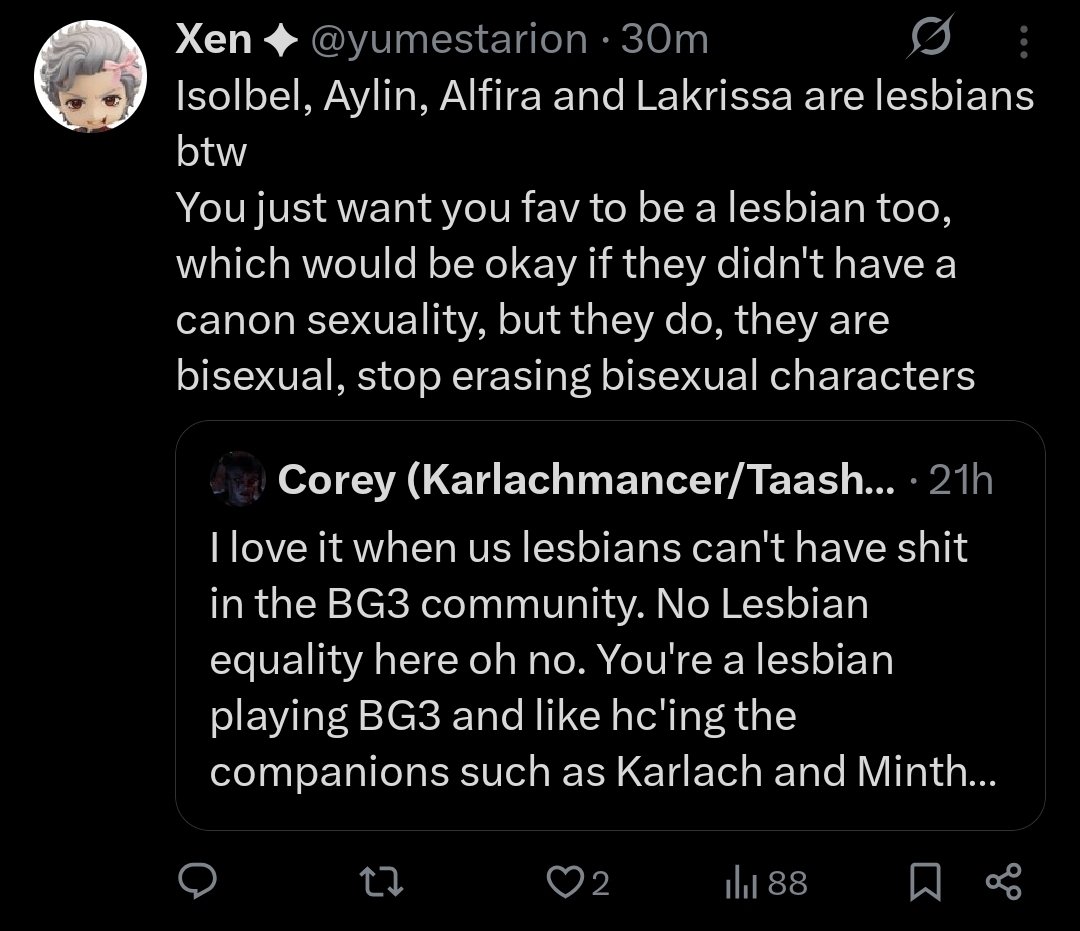 Corey (Karlachmancer/Taashmancer Spokesperson) tweet media