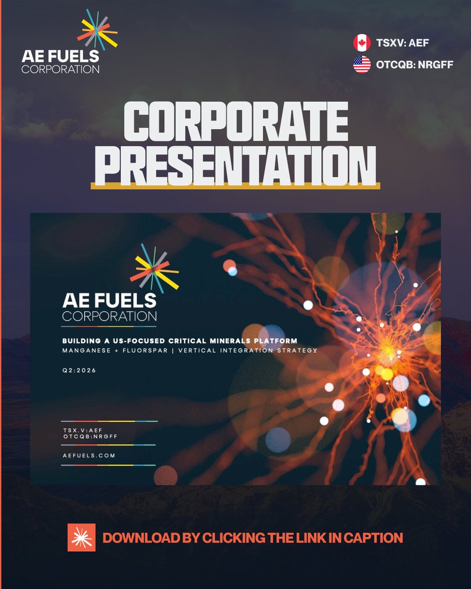 AE Fuels (TSXV: AEF) tweet media