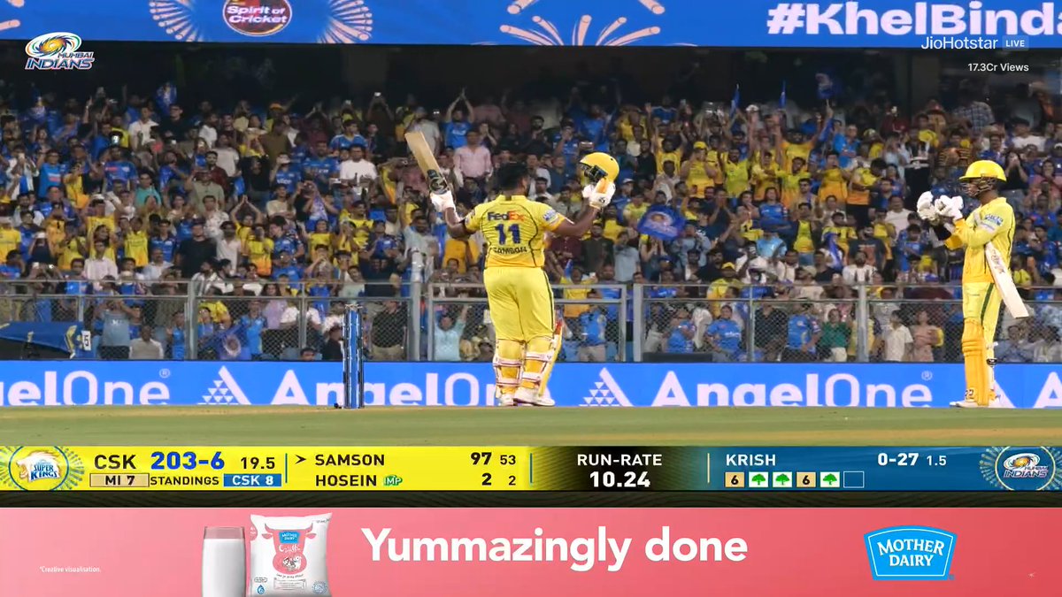 CSK_Zealots's tweet image. LADIES AND GENTLEMEN..

2nd HUNDRED FOR SANJU SAMSON IN #YelLove