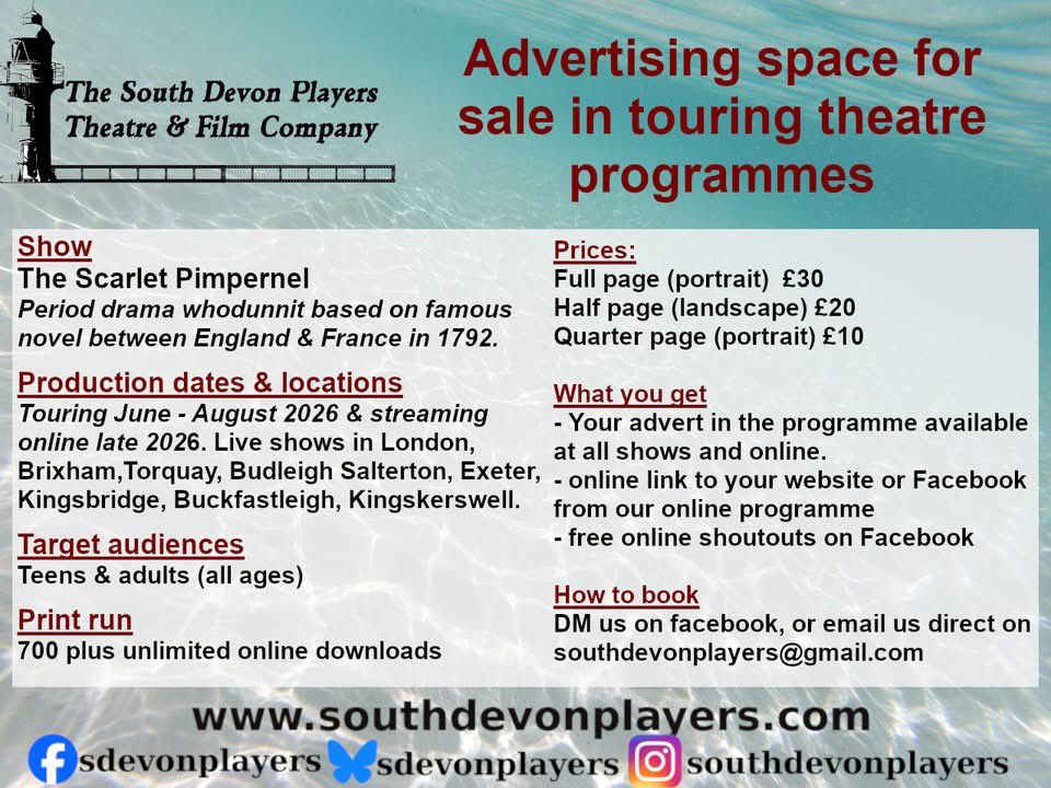 South Devon Players Theatre & Film Company tweet media