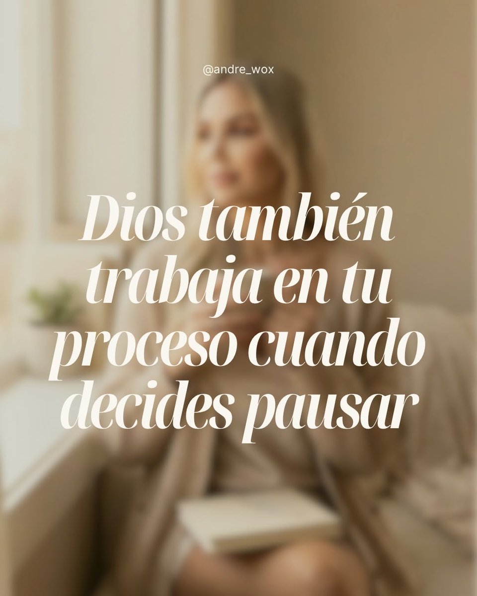 andre_wox's tweet photo. No todo el crecimiento ocurre cuando estás trabajando sin parar.
También se construye cuando decides pausar, ordenar tu mente y volver a tu propósito 🤍

Ser mujer emprendedora es aprender a liderar tu energía, tus hábitos y tu fe incluso los fines de... https://t.co/UpfMyHM1F1