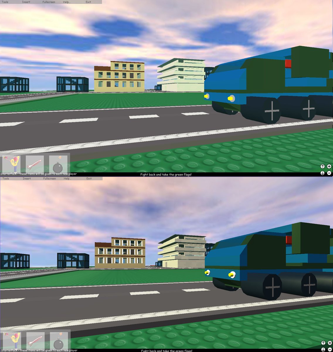 Dynabroth's tweet photo. Back in January, 3 new Roblox clients from 2007 were found!

0.3.503.0 - August 29th, 2007
0.3.562.0 - October 1st, 2007
0.3.631.0 - November 14th, 2007

Notably, the October 1st client includes the first release of the new graphics engine, Ogre! You can enable it by setting the graphics mode setting to [Direct3D Experimental]. “Before and after” images are shown below for comparison. 

This was the first release featuring code from Wookong, who was working on the graphics engine. 

Thank you to the individual who contributed these files and Client Search for this release!

(LINK IN REPLIES)