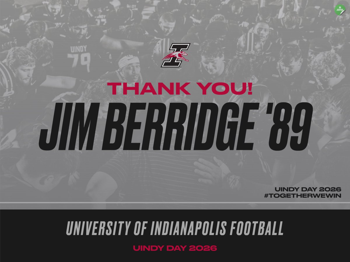 UIndyFB's tweet photo. For the next hour, Jim Berridge '89 will be matching gifts up to $1000‼️ #UIndyDay
Make your gifts at https://t.co/ykpaJAmAje
#GoHounds | #TogetherWeWin https://t.co/UEVyV9ANPu