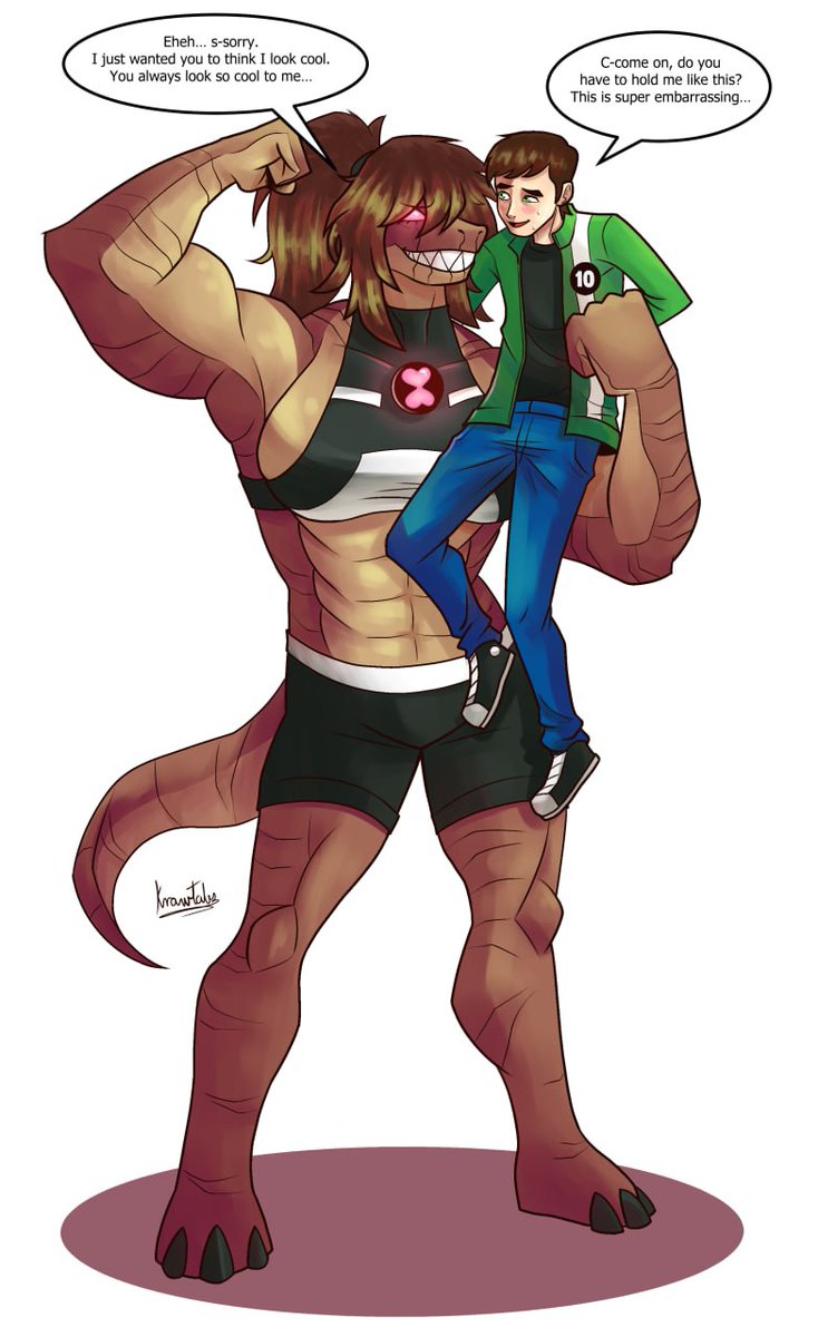 krawtales's tweet image. Comm-
Humungousaur #chaquetrix version

#ben10 #commissionart #furry #suggestive