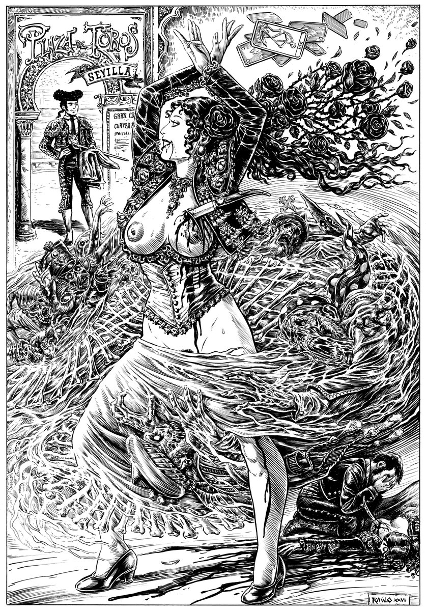 RauloComic's tweet photo. Ghostly Carmen. https://t.co/4g1A12yGWb