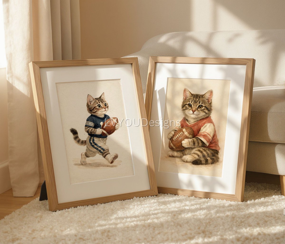 patty_hap's tweet image. Vintage football cat nursery prints set of 6 featuring playful tabby designs. Fun boys sports wall art—perfect for a cozy, sporty kids’ room décor.

35% OFF – Limited time ⏳
Shop Now 👉 etsy.me/4e5KShm
🔒 Not available as NFT
#NurseryWallArt #CatPrints #KidsRoomDecor