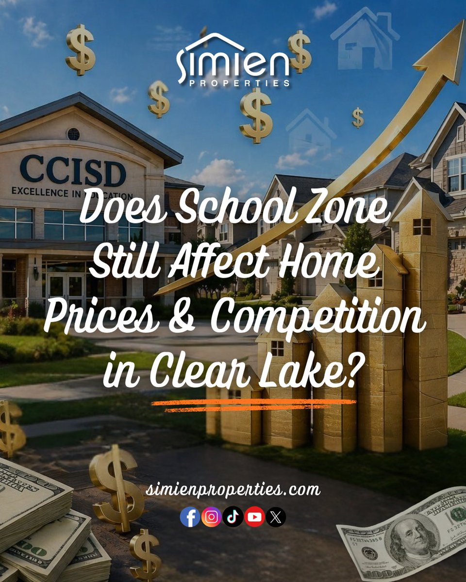 𝐇𝐞𝐫𝐞’𝐬 𝐭𝐡𝐞 𝐡𝐨𝐧𝐞𝐬𝐭 𝐚𝐧𝐬𝐰𝐞𝐫: 𝐲𝐞𝐬, CCISD zoning still adds real value. However, the way that advantage works has shifted. shorturl.at/RYUVu #houstonrealestate #sellingahome #CCISD #simienproperties #homesellertips