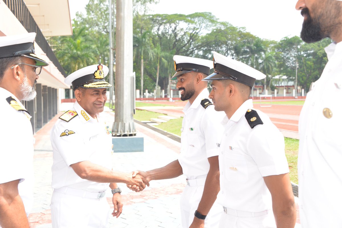 IN_HQSNC's tweet image. ⚓Indian Navy- Championing Sports Excellence

VAdm C R Praveen Nair, Controller of Personnel Services &amp;amp; President, Indian Navy Sports Control Board, visited the Indian Navy Sports Control Cell, #Kochi on 23 Apr 26.
Interacting with the sports personnel, he commended their