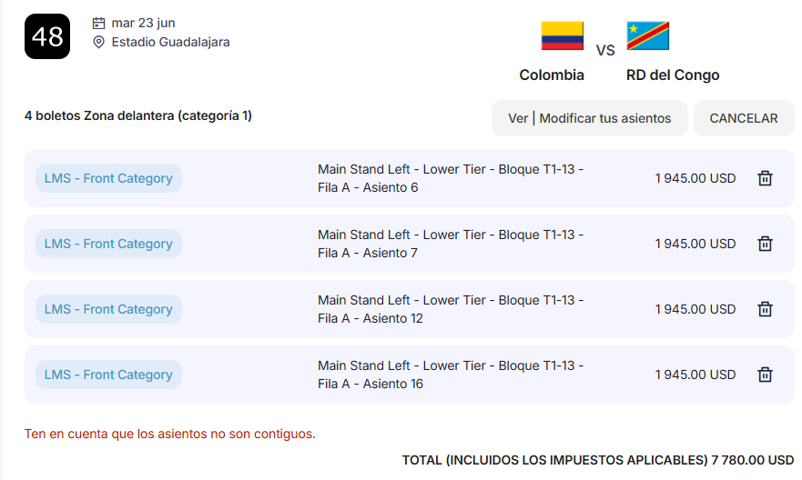 greenedwar's tweet photo. Ustedes son unos bastardos, corruptos de mierda @fifacom_es, publican unos boletos a un precio, y como hay mucha gente interesada, de $500 dólares, pasa a casi $2.000, sube casi 4 veces. 

Es la peor Logística en un Mundial de Futbol. 
Esto hay que denunciarlo en alguna parte. https://t.co/FN95klfFpP