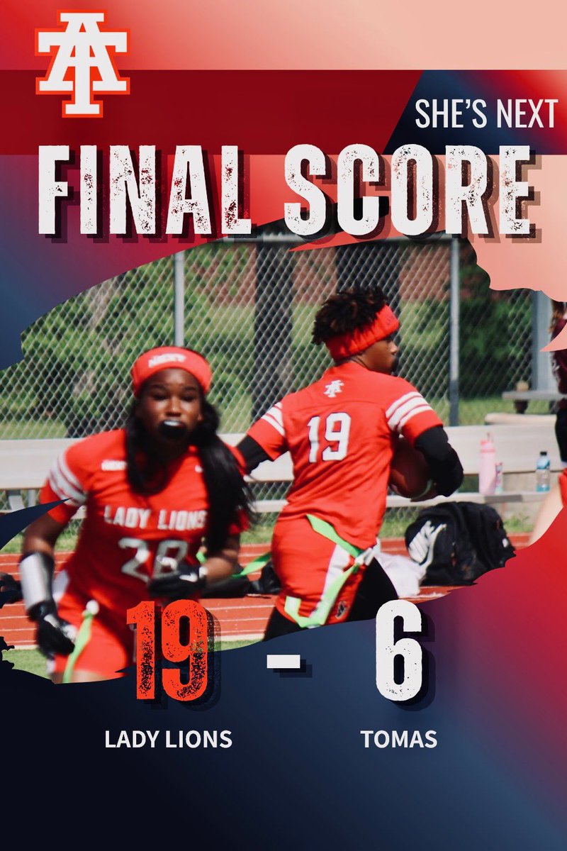 AliefTaylor_FB's tweet photo. Lady Lions flag football with the sweep this past weekend! 🧹🦁

#ProtectTheDen
#TaylorMade https://t.co/zhI2Xzu3jz