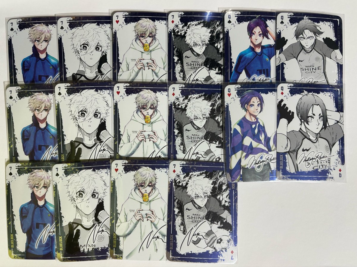 mikaaan385's tweet photo. 【譲渡/買取】ブルーロック トランプ

譲▶凪×3セット 御影×1セット 氷織×7セット

求▶1枚目640円、2枚目1120円(＋送料)

・初回様はリトリン必読
・画像にはありませんが氷織は7セットございます。
・画像ごとに買取していただける方を優先させていただきます。

お気軽にお声掛けください🕊️ https://t.co/9gzFcFtRBg