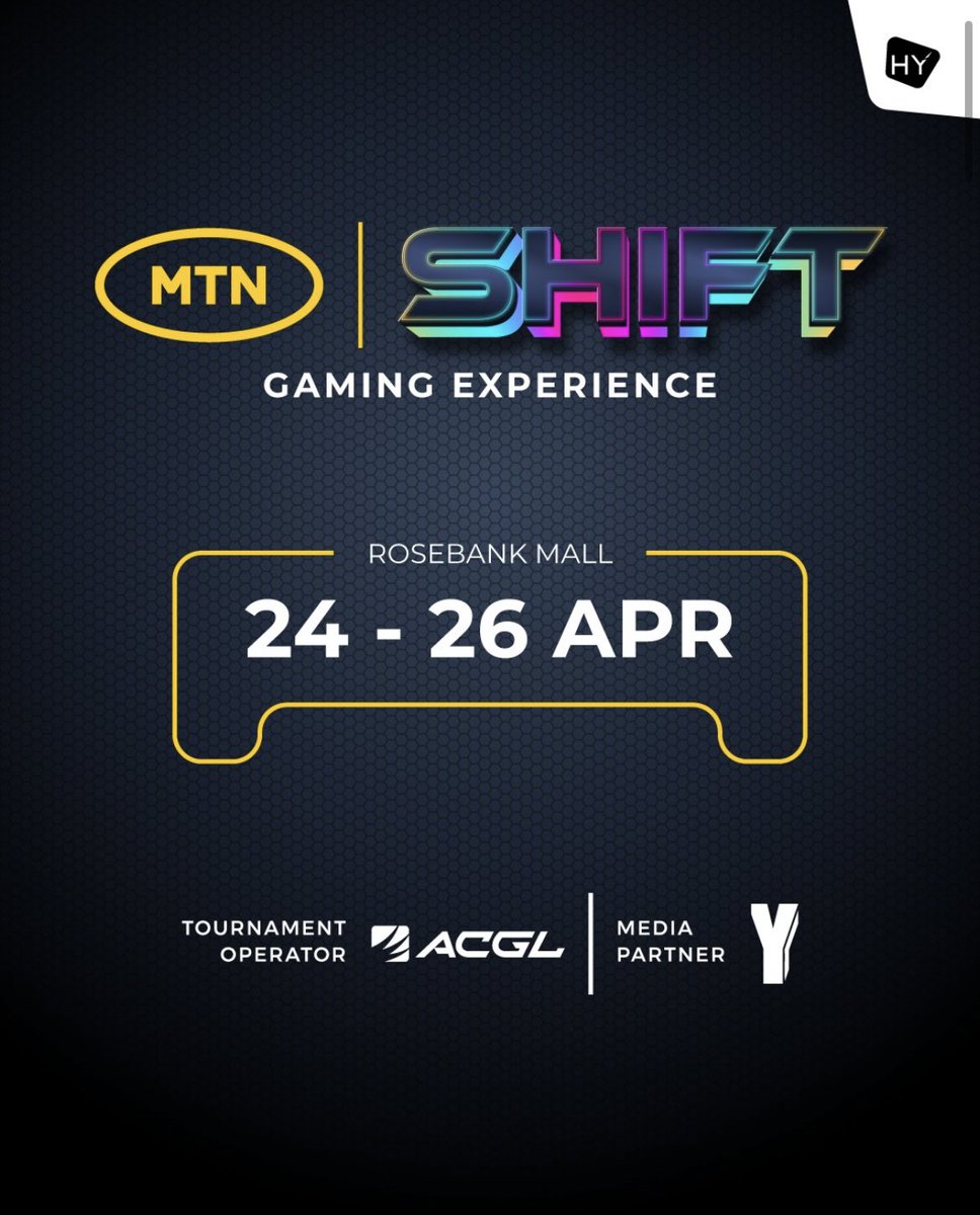 jxde_vdm's tweet photo. I will be joining the @AfricanGaming team this weekend at The MTN SHIFT Gaming Experience!๐
Really excited to spend some time with the #ACGLFamily ๐ซถ๐ผ
๐ 24-26 April 2026
๐ Rosebank Mall
๐ Level 1, opposite the Cinema
๐ https://t.co/MkQDkUBuw0
See you there! ๐ฎ https://t.co/T2OWZmAMNr
