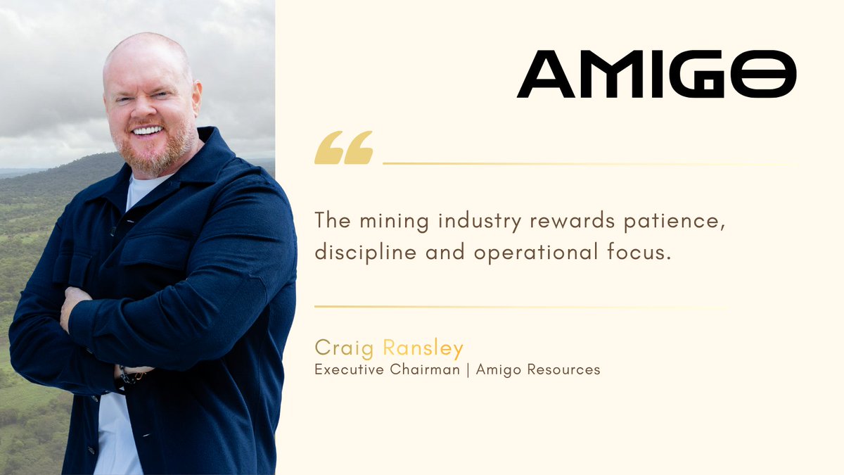 AmigoResources's tweet photo. The mining industry rewards patience, discipline and operational focus.
$amgo #gold #lse https://t.co/YBwMO6XEYy